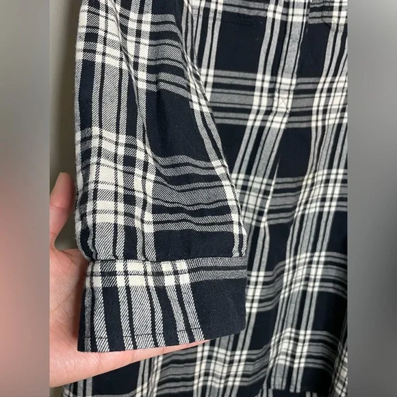 Madewell Flannel Daywalk Shirtdress in Glendale plaid size Medium - Picture 4 of 9